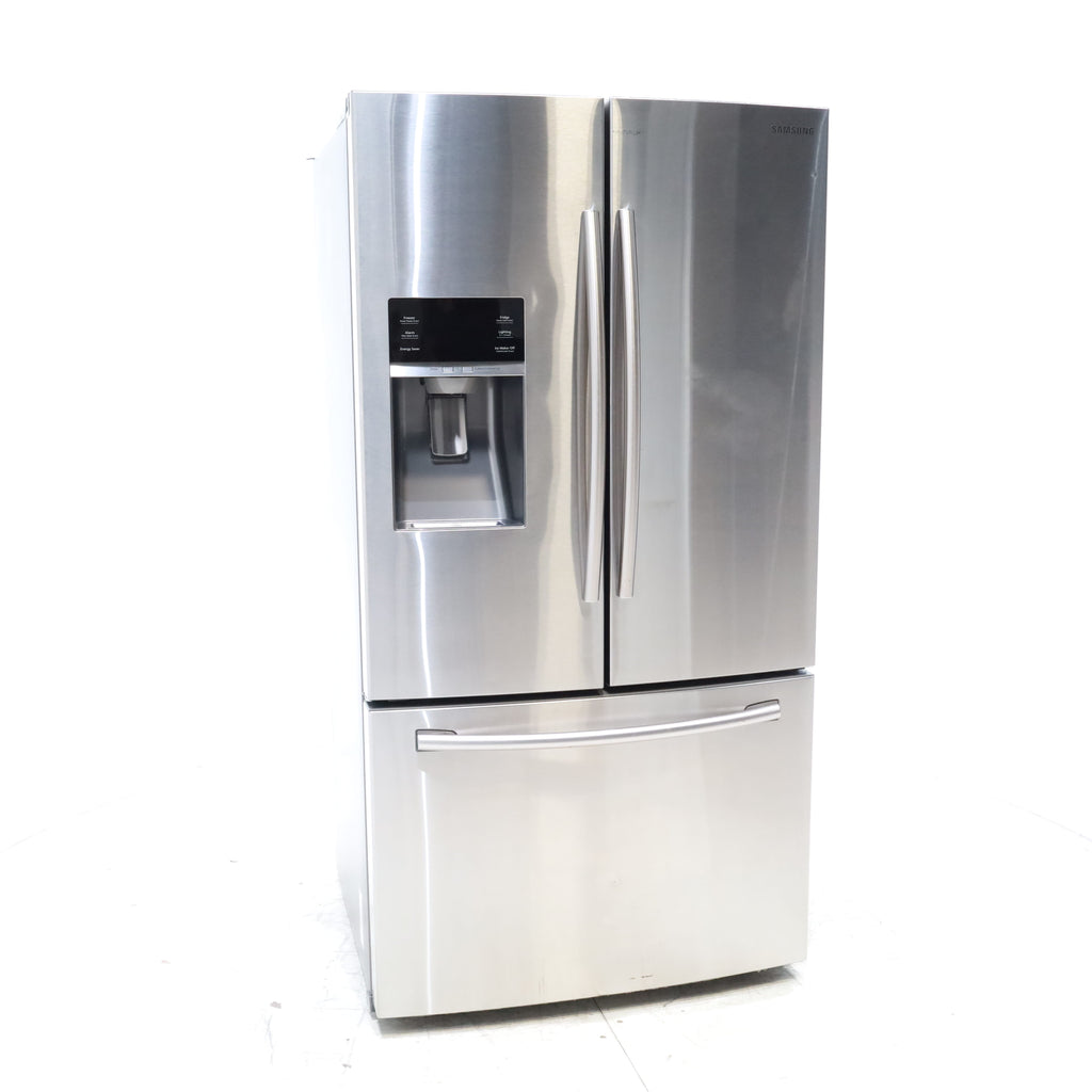 Pictures of Stainless Steel ENERGY STAR Samsung 28.07 cu. ft. 3 Door French Door Refrigerator with Dual Ice Maker - Certified Refurbished - Neu Appliance Outlet - Discount Appliance Outlet in Austin, Tx