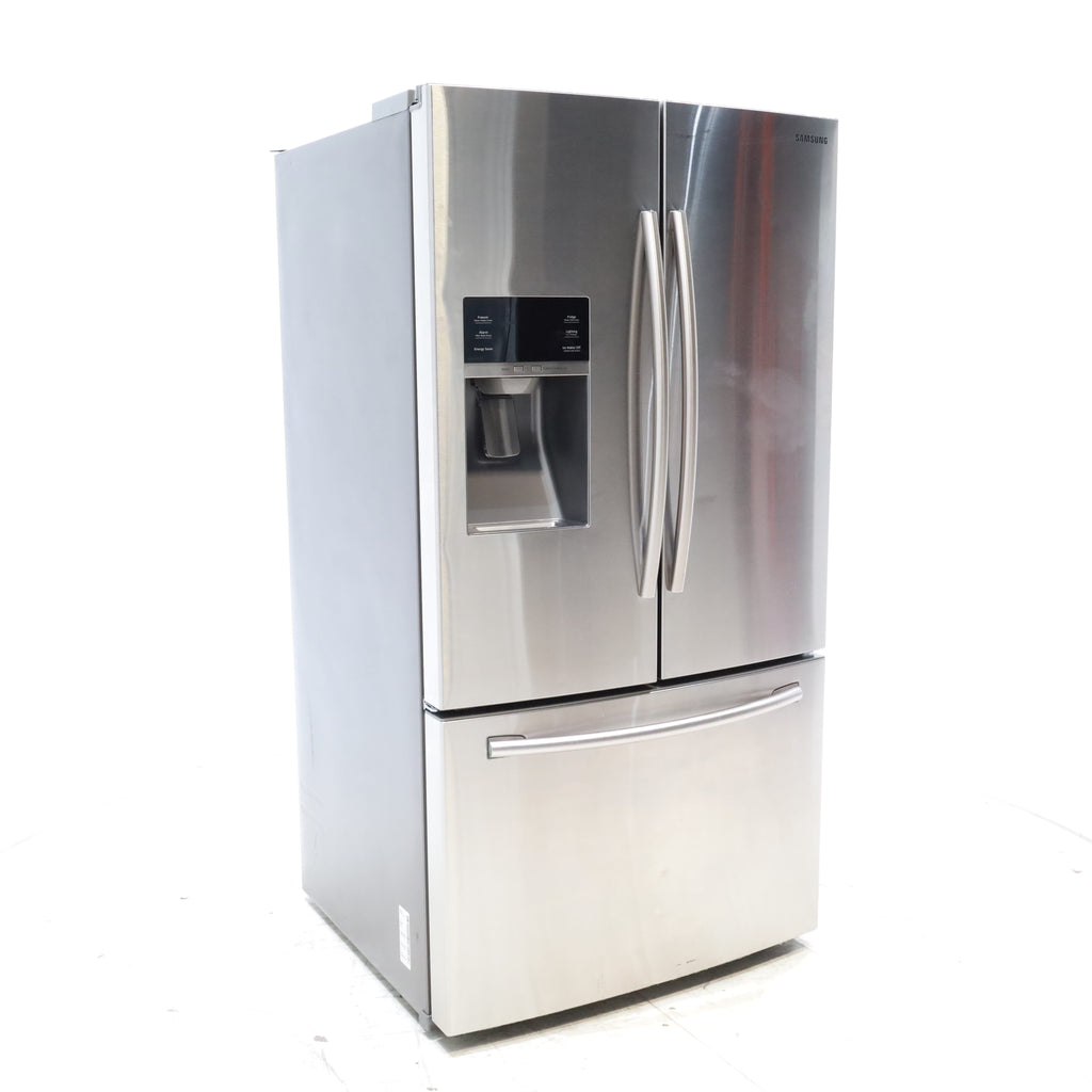 Pictures of Stainless Steel ENERGY STAR Samsung 28.07 cu. ft. 3 Door French Door Refrigerator with Dual Ice Maker - Certified Refurbished - Neu Appliance Outlet - Discount Appliance Outlet in Austin, Tx