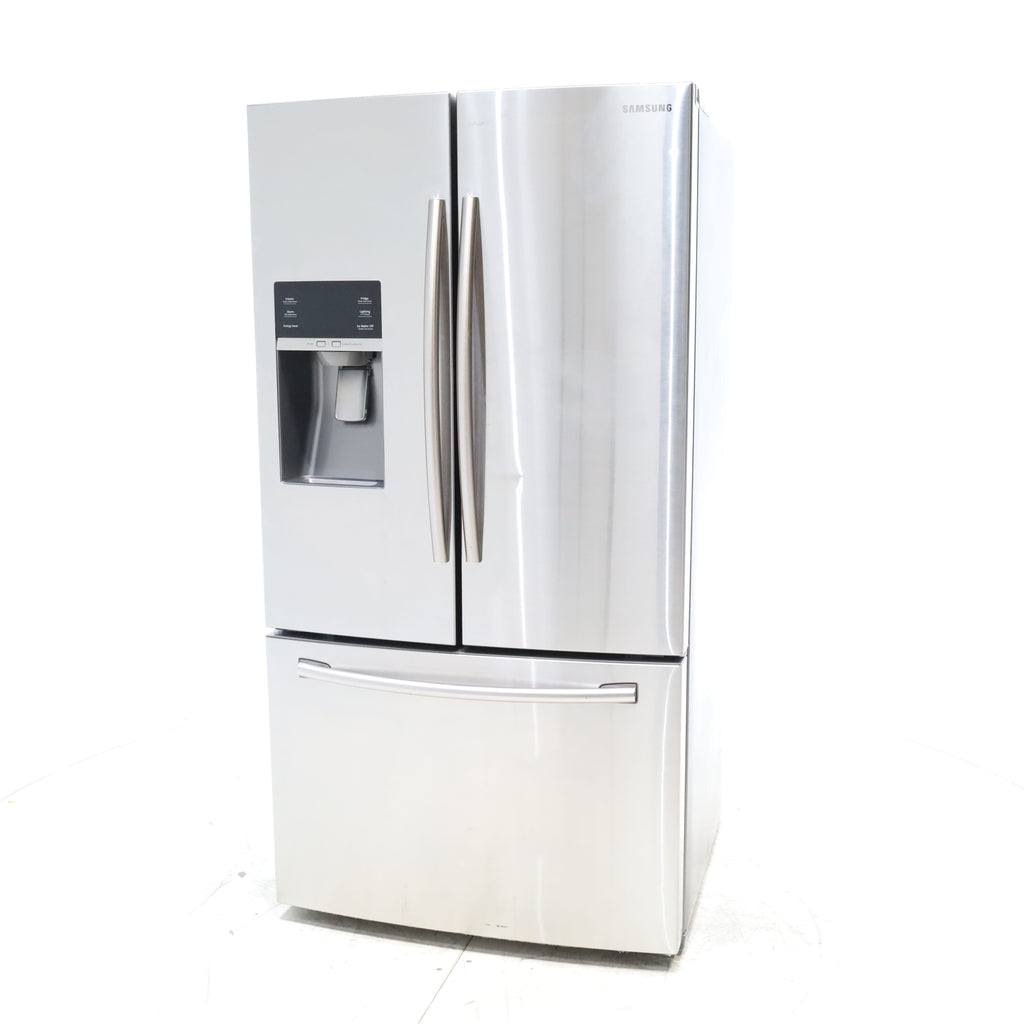 Pictures of Stainless Steel ENERGY STAR Samsung 28.07 cu. ft. 3 Door French Door Refrigerator with Dual Ice Maker - Certified Refurbished - Neu Appliance Outlet - Discount Appliance Outlet in Austin, Tx