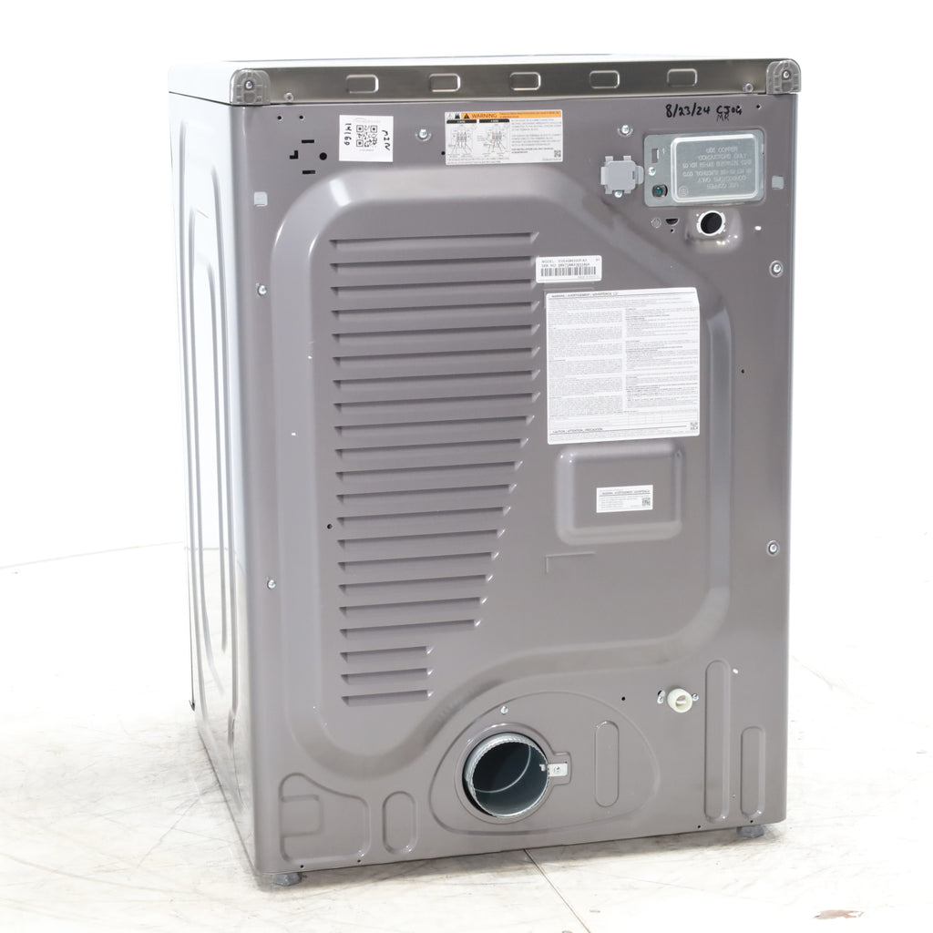 Pictures of Platinum Samsung 7.5 cu. ft. Front Load Electric Dryer with Steam- Scratch & Dent - Minor - Neu Appliance Outlet - Discount Appliance Outlet in Austin, Tx