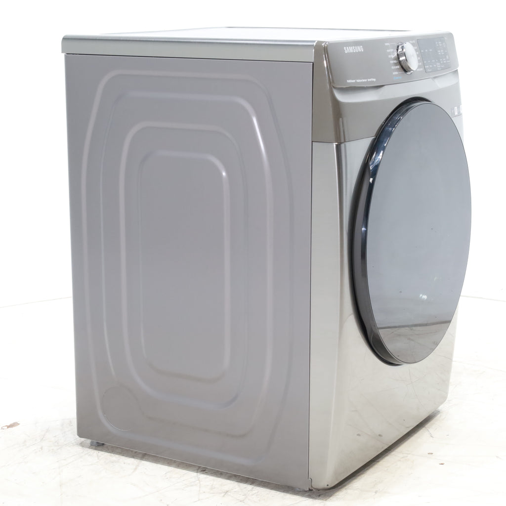 Pictures of Platinum Samsung 7.5 cu. ft. Front Load Electric Dryer with Steam- Scratch & Dent - Minor - Neu Appliance Outlet - Discount Appliance Outlet in Austin, Tx