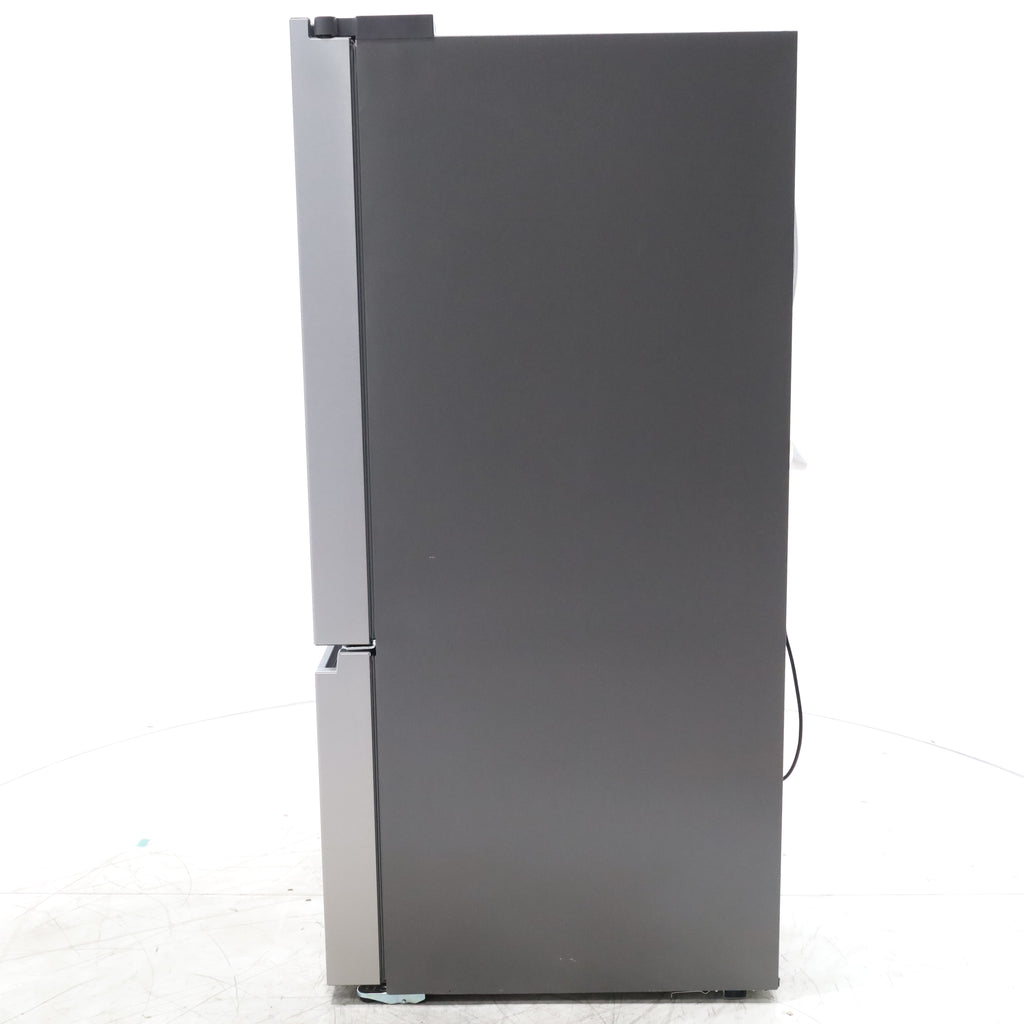 Pictures of Fingerprint Resistant Brushed Steel ENERGY STAR Hisense 26.6 cu. ft. 3 Door French Door Refrigerator with Icemaker and Internal Water Dispenser - Scratch & Dent - Minor - Neu Appliance Outlet - Discount Appliance Outlet in Austin, Tx