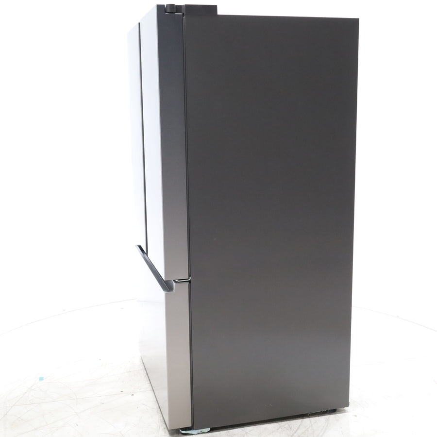 Fingerprint Resistant Brushed Steel ENERGY STAR Hisense 26.6 cu. ft. 3 Door French Door Refrigerator with Icemaker and Internal Water Dispenser - Scratch & Dent - Minor