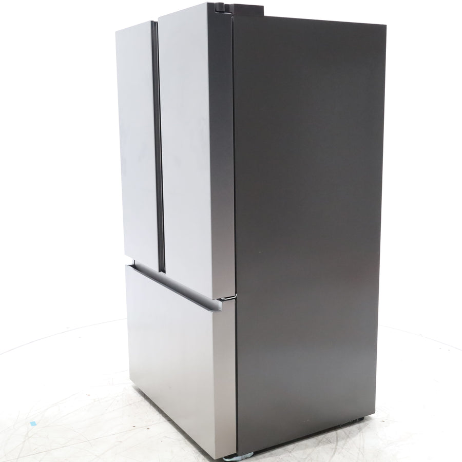 Fingerprint Resistant Brushed Steel ENERGY STAR Hisense 26.6 cu. ft. 3 Door French Door Refrigerator with Icemaker and Internal Water Dispenser - Scratch & Dent - Minor