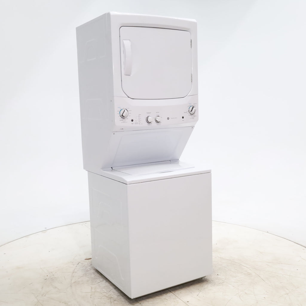 Pictures of 27" Wide GE 3.8 cu. ft. Laundry Center Washer and 5.9 cu. ft. Electric Dryer with Electro-Mechanical Rotary Dial Controls - Certified Refurbished - Neu Appliance Outlet - Discount Appliance Outlet in Austin, Tx