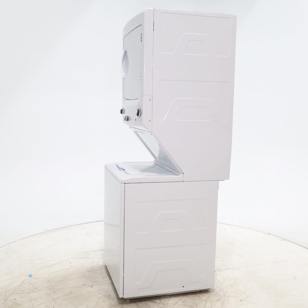 Pictures of 27" Wide GE 3.8 cu. ft. Laundry Center Washer and 5.9 cu. ft. Electric Dryer with Electro-Mechanical Rotary Dial Controls - Certified Refurbished - Neu Appliance Outlet - Discount Appliance Outlet in Austin, Tx