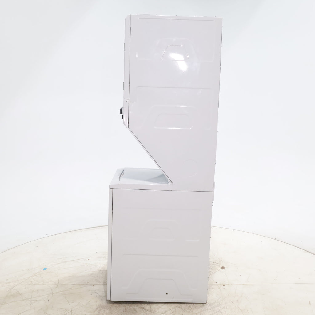 Pictures of 24 in. Wide GE Spacemaker Laundry Center with 2.3 cu. ft. Capacity Top Load Washing Machine and 4.4 cu. ft. Electric Dryer - Scratch & Dent - Minor - Neu Appliance Outlet - Discount Appliance Outlet in Austin, Tx