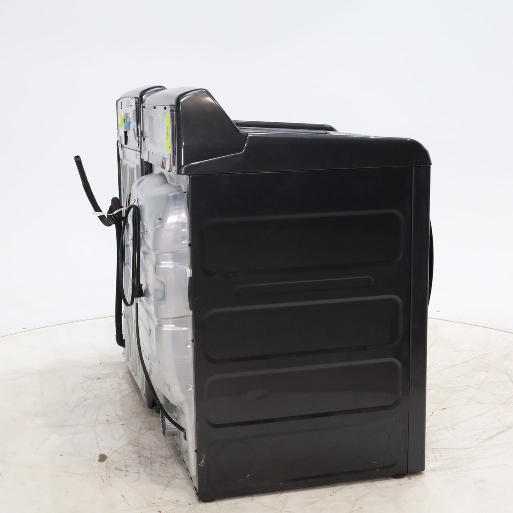 Pictures of Diamond Gray ENERGY STAR GE Profile 5.4 cu. ft. Top Load Washing Machine with FlexDispense and Diamond Gray ENERGY STAR GE Profile 7.4 cu. ft. Gas Dryer with Steam - Scratch & Dent - Moderate - Neu Appliance Outlet - Discount Appliance Outlet in Austin, Tx