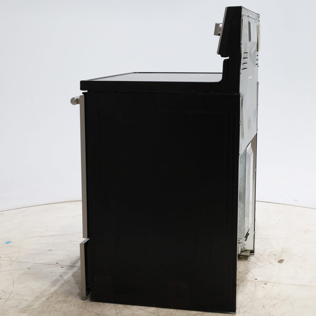 Pictures of Fingerprint-Resistant Stainless Steel Maytag 6.4 cu. ft. Freestanding 5 Heating Elements Smooth Cooktop Electric Range with Convection - Certified Refurbished - Neu Appliance Outlet - Discount Appliance Outlet in Austin, Tx