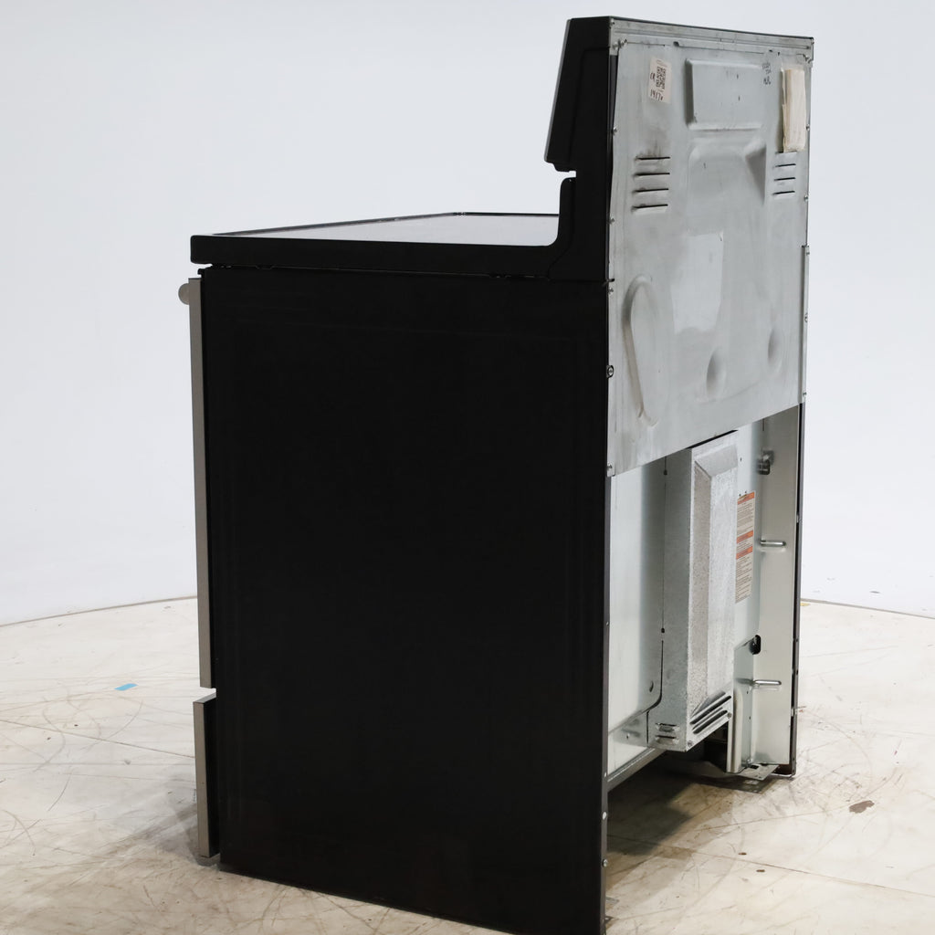 Pictures of Fingerprint-Resistant Stainless Steel Maytag 6.4 cu. ft. Freestanding 5 Heating Elements Smooth Cooktop Electric Range with Convection - Certified Refurbished - Neu Appliance Outlet - Discount Appliance Outlet in Austin, Tx