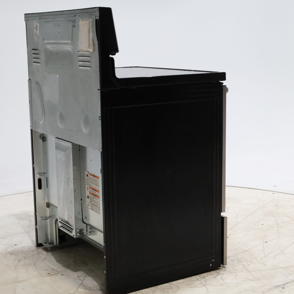 Pictures of Fingerprint-Resistant Stainless Steel Maytag 6.4 cu. ft. Freestanding 5 Heating Elements Smooth Cooktop Electric Range with Convection - Certified Refurbished - Neu Appliance Outlet - Discount Appliance Outlet in Austin, Tx