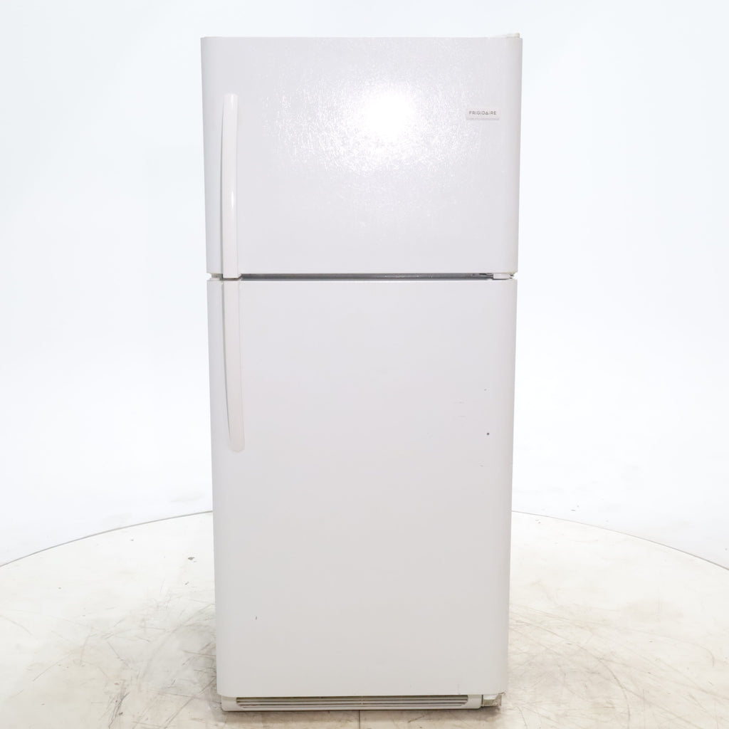Pictures of 30 in. Wide White Frigidaire 20.4 cu. ft. Top Freezer Refrigerator with Reversible Doors - Certified Refurbished - Neu Appliance Outlet - Discount Appliance Outlet in Austin, Tx