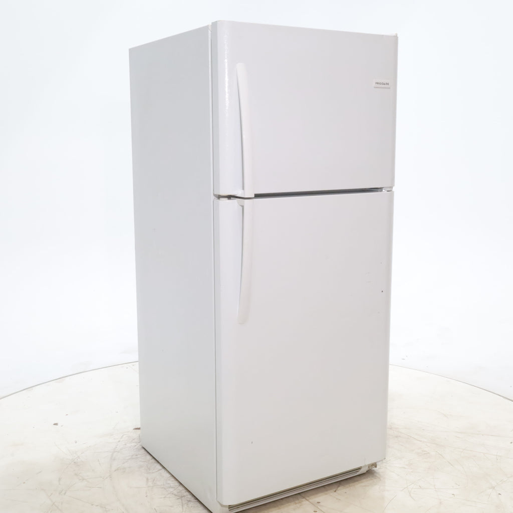 Pictures of 30 in. Wide White Frigidaire 20.4 cu. ft. Top Freezer Refrigerator with Reversible Doors - Certified Refurbished - Neu Appliance Outlet - Discount Appliance Outlet in Austin, Tx
