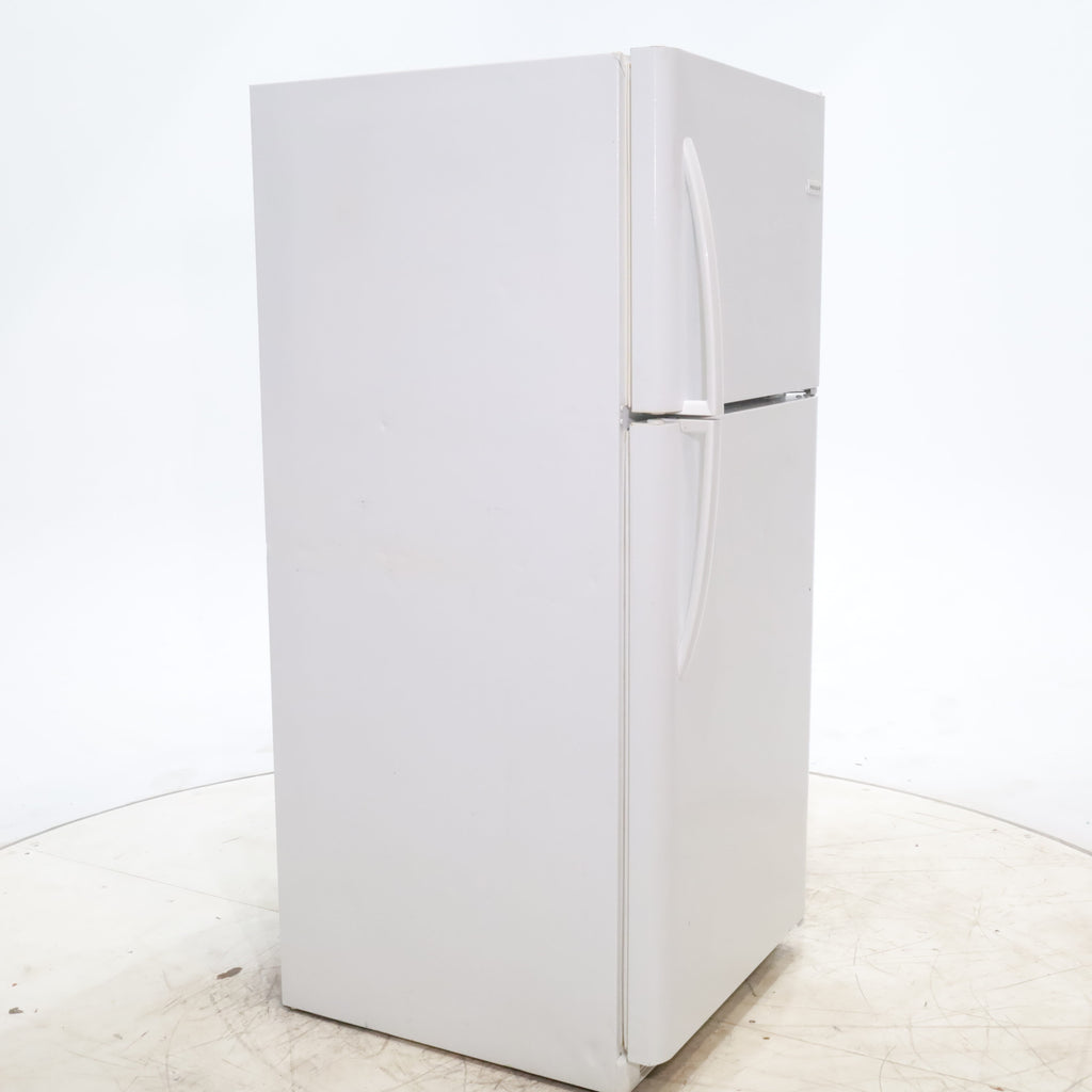 Pictures of 30 in. Wide White Frigidaire 20.4 cu. ft. Top Freezer Refrigerator with Reversible Doors - Certified Refurbished - Neu Appliance Outlet - Discount Appliance Outlet in Austin, Tx