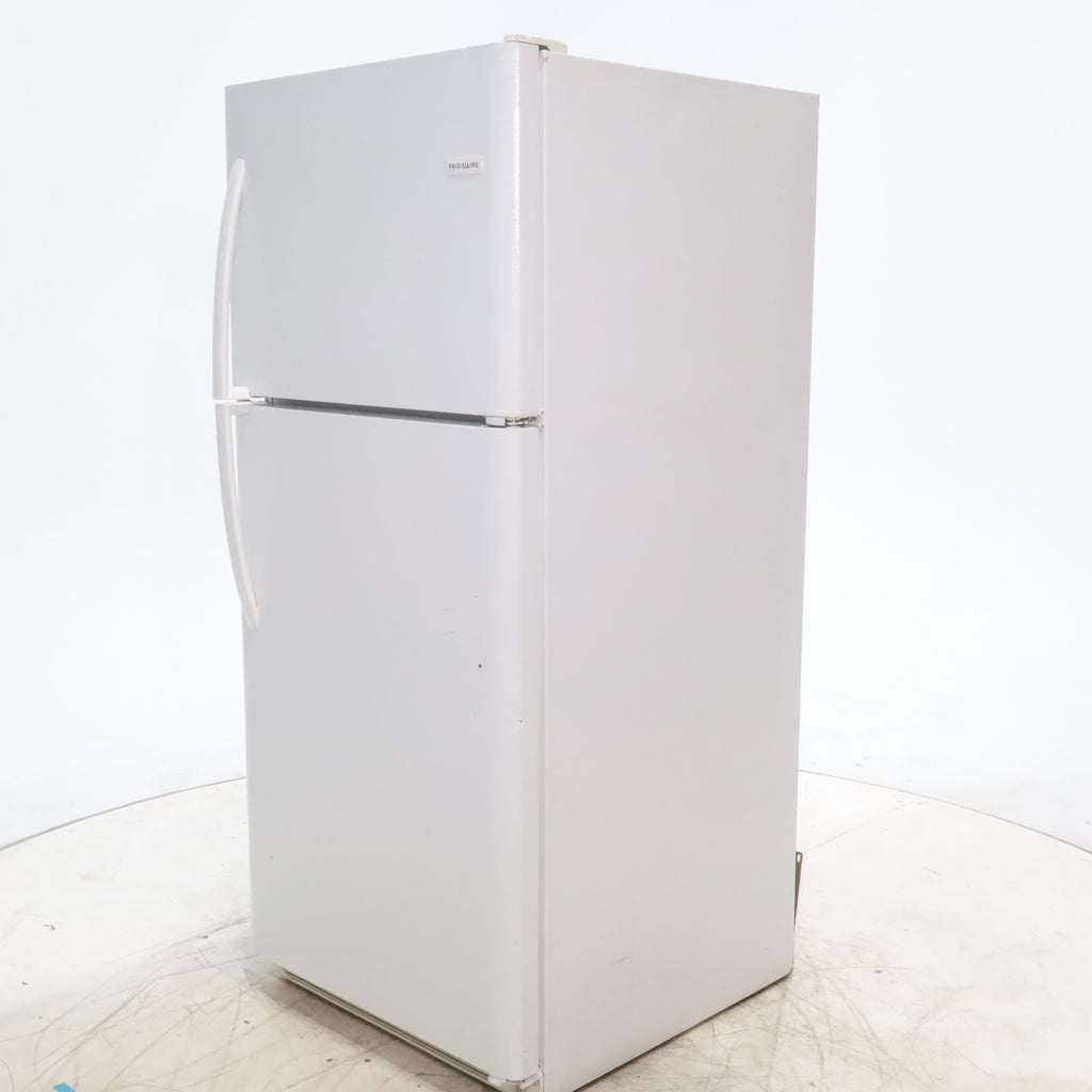 Pictures of 30 in. Wide White Frigidaire 20.4 cu. ft. Top Freezer Refrigerator with Reversible Doors - Certified Refurbished - Neu Appliance Outlet - Discount Appliance Outlet in Austin, Tx