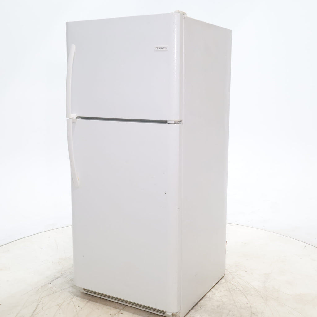 Pictures of 30 in. Wide White Frigidaire 20.4 cu. ft. Top Freezer Refrigerator with Reversible Doors - Certified Refurbished - Neu Appliance Outlet - Discount Appliance Outlet in Austin, Tx
