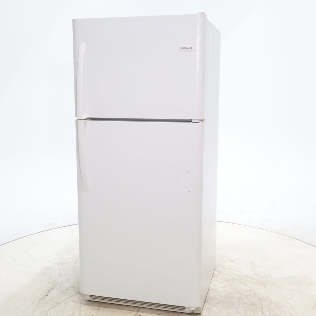 Pictures of 30 in. Wide White Frigidaire 20.4 cu. ft. Top Freezer Refrigerator with Reversible Doors - Certified Refurbished - Neu Appliance Outlet - Discount Appliance Outlet in Austin, Tx