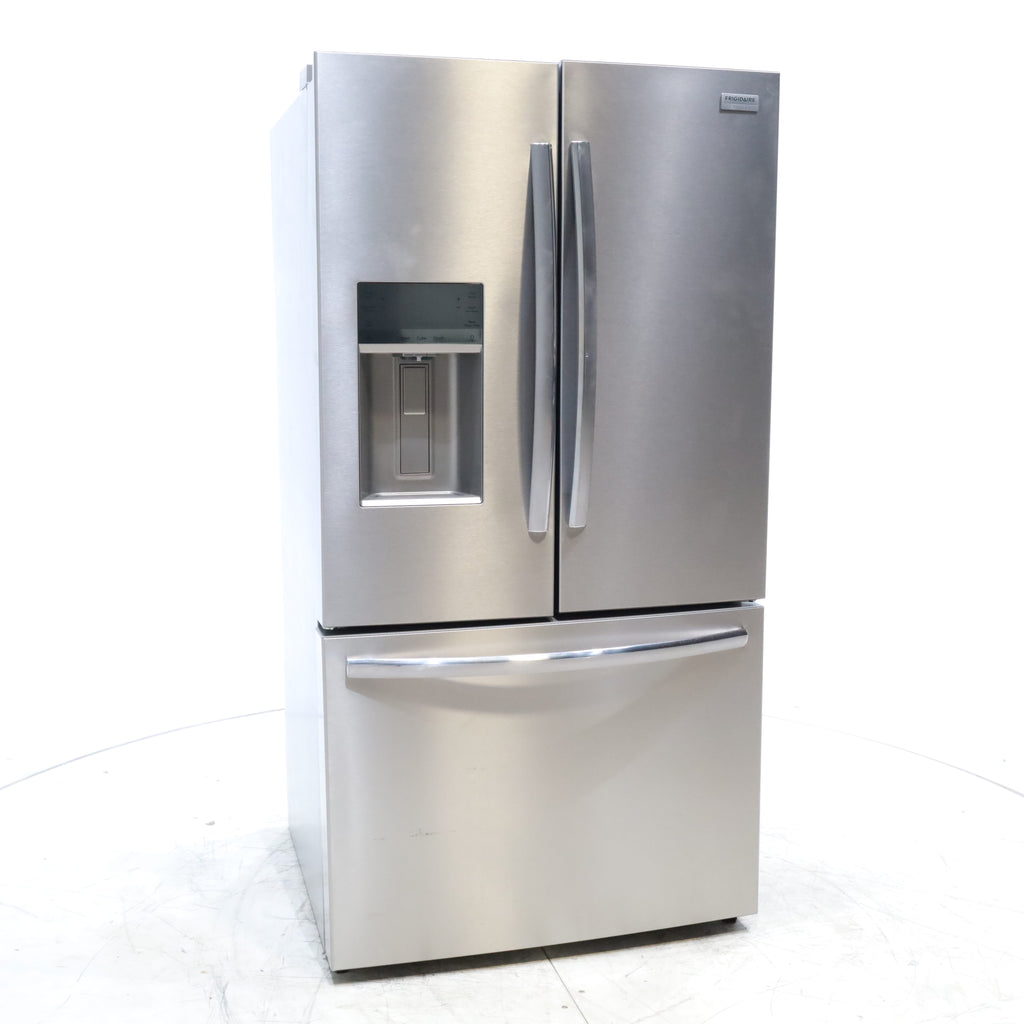 Pictures of Smudge-Proof Stainless Steel ENERGY STAR Frigidaire Gallery 27.8 cu. ft. 3 Door French Door Refrigerator with Dual Ice Maker- Scratch & Dent - Minor - Neu Appliance Outlet - Discount Appliance Outlet in Austin, Tx