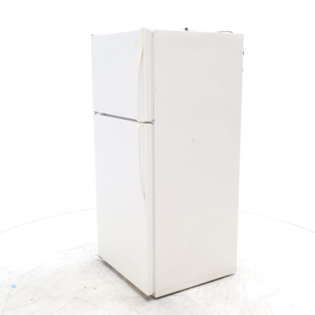 Pictures of 28" Wide Biscuit (Off White) 14.4 cu ft Whirlpool Top and Bottom Refrigerator with Up-Front Temperature Control Knobs - Certified Refurbished - Neu Appliance Outlet - Discount Appliance Outlet in Austin, Tx