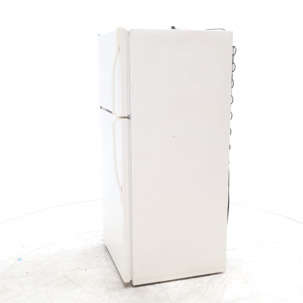 Pictures of 28" Wide Biscuit (Off White) 14.4 cu ft Whirlpool Top and Bottom Refrigerator with Up-Front Temperature Control Knobs - Certified Refurbished - Neu Appliance Outlet - Discount Appliance Outlet in Austin, Tx