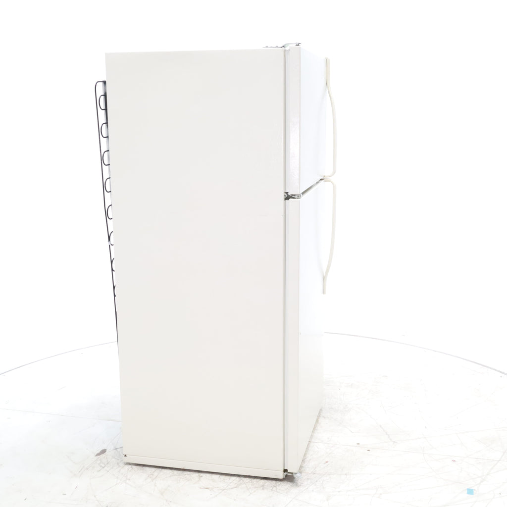 Pictures of 28" Wide Biscuit (Off White) 14.4 cu ft Whirlpool Top and Bottom Refrigerator with Up-Front Temperature Control Knobs - Certified Refurbished - Neu Appliance Outlet - Discount Appliance Outlet in Austin, Tx