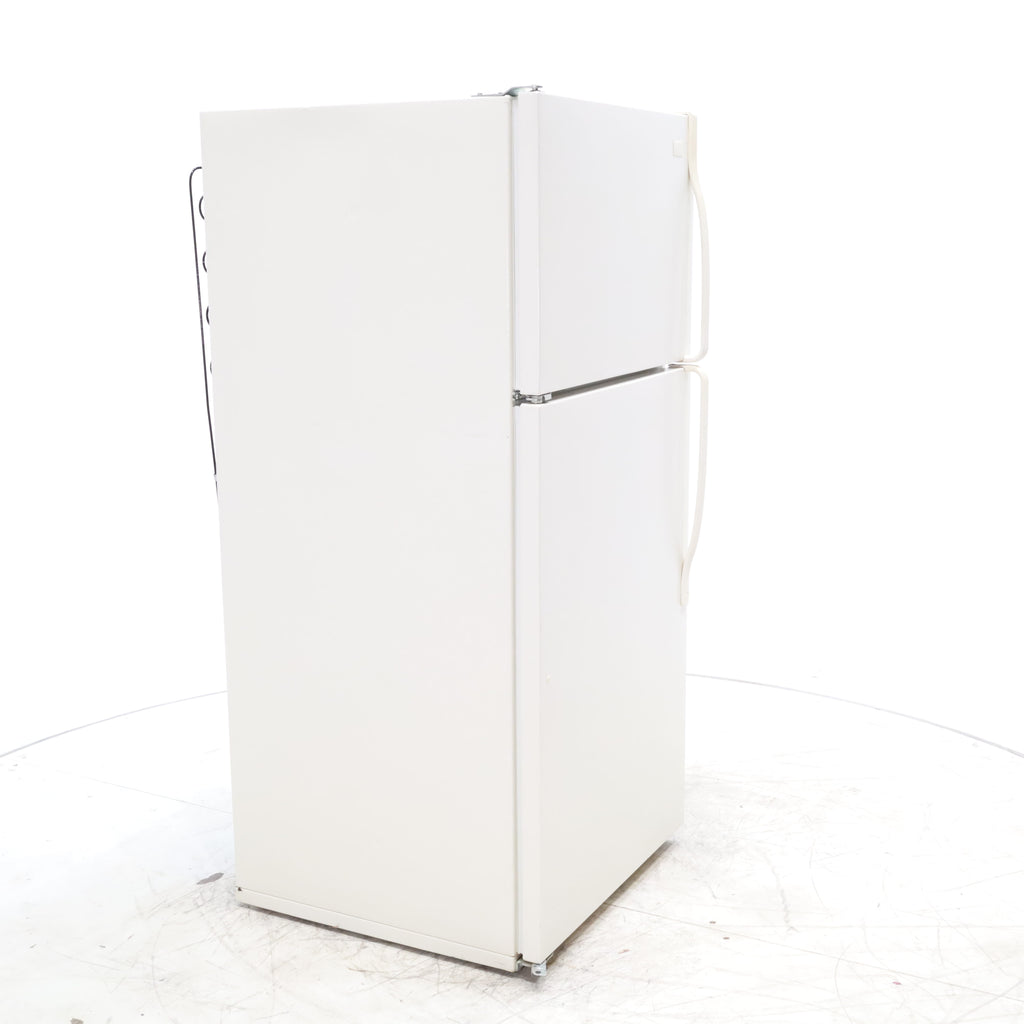 Pictures of 28" Wide Biscuit (Off White) 14.4 cu ft Whirlpool Top and Bottom Refrigerator with Up-Front Temperature Control Knobs - Certified Refurbished - Neu Appliance Outlet - Discount Appliance Outlet in Austin, Tx