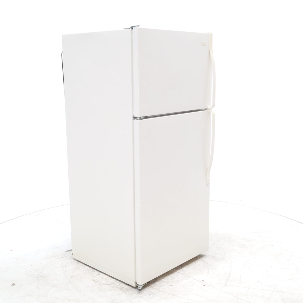 Pictures of 28" Wide Biscuit (Off White) 14.4 cu ft Whirlpool Top and Bottom Refrigerator with Up-Front Temperature Control Knobs - Certified Refurbished - Neu Appliance Outlet - Discount Appliance Outlet in Austin, Tx
