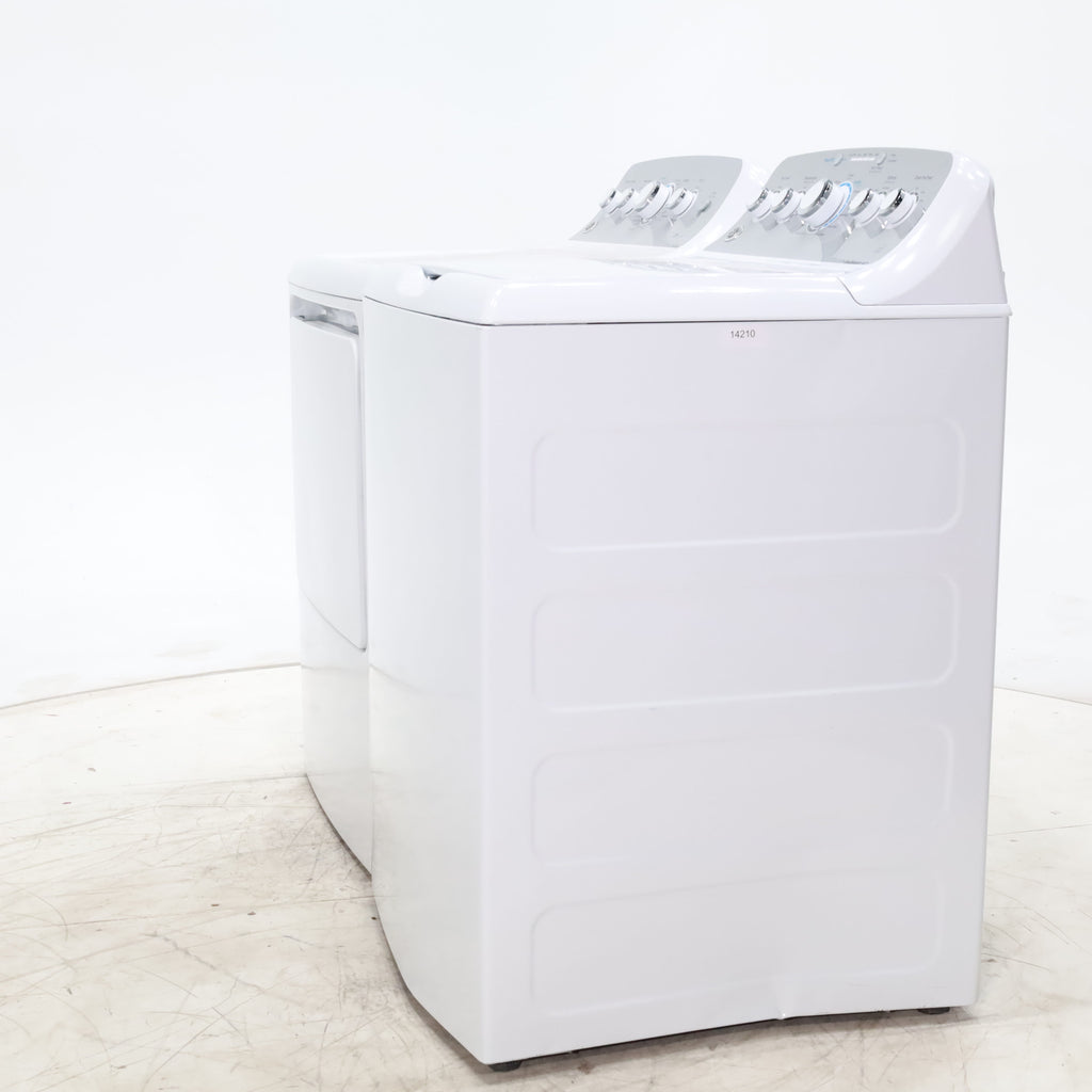 Pictures of ENERGY STAR GE 4.6 cu. ft. Top Load Washing Machine with Stainless Steel Basket and 7.2 cu. ft. Electric Dryer with HE Sensor Dry - Scratch & Dent - Minor - Neu Appliance Outlet - Discount Appliance Outlet in Austin, Tx