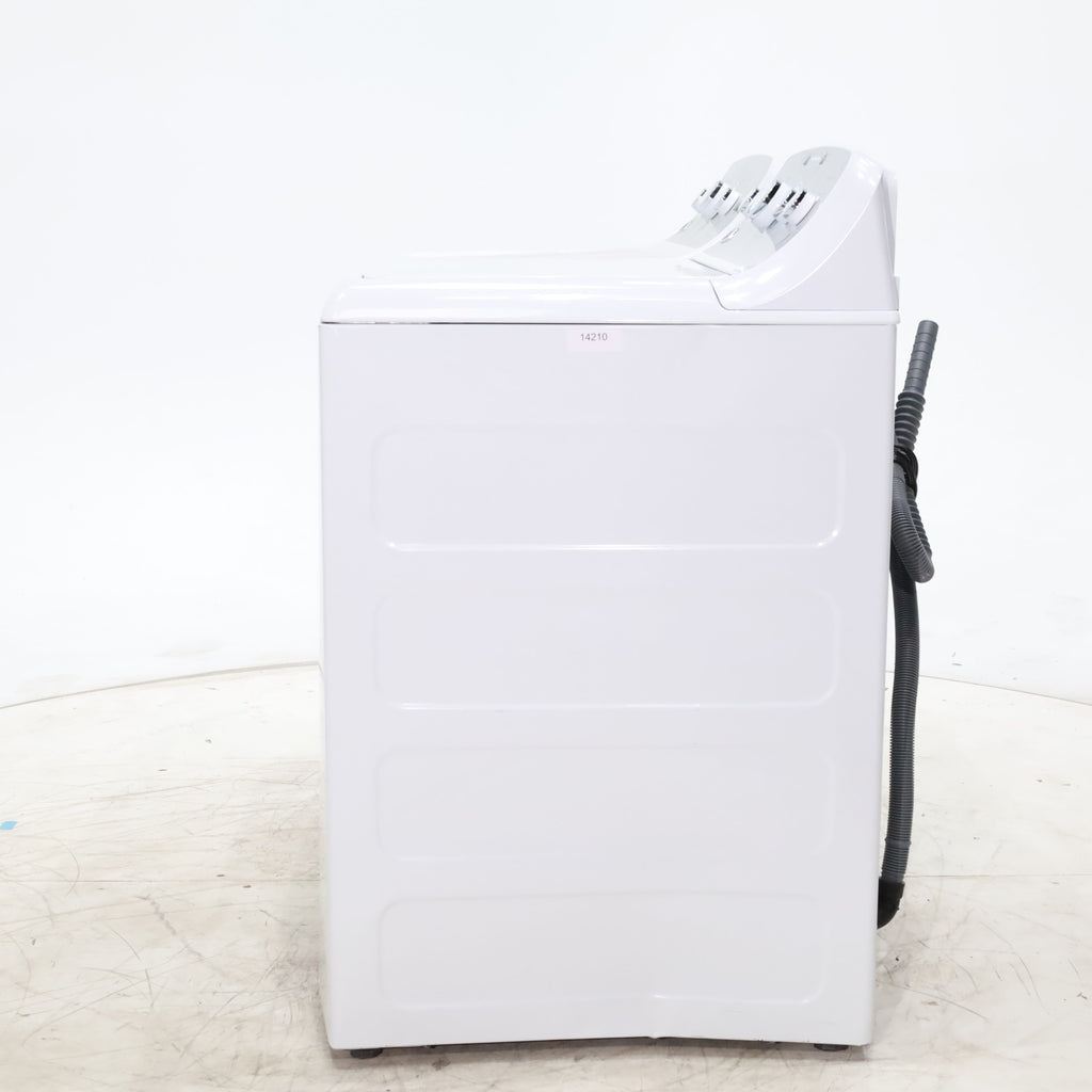 Pictures of ENERGY STAR GE 4.6 cu. ft. Top Load Washing Machine with Stainless Steel Basket and 7.2 cu. ft. Electric Dryer with HE Sensor Dry - Scratch & Dent - Minor - Neu Appliance Outlet - Discount Appliance Outlet in Austin, Tx