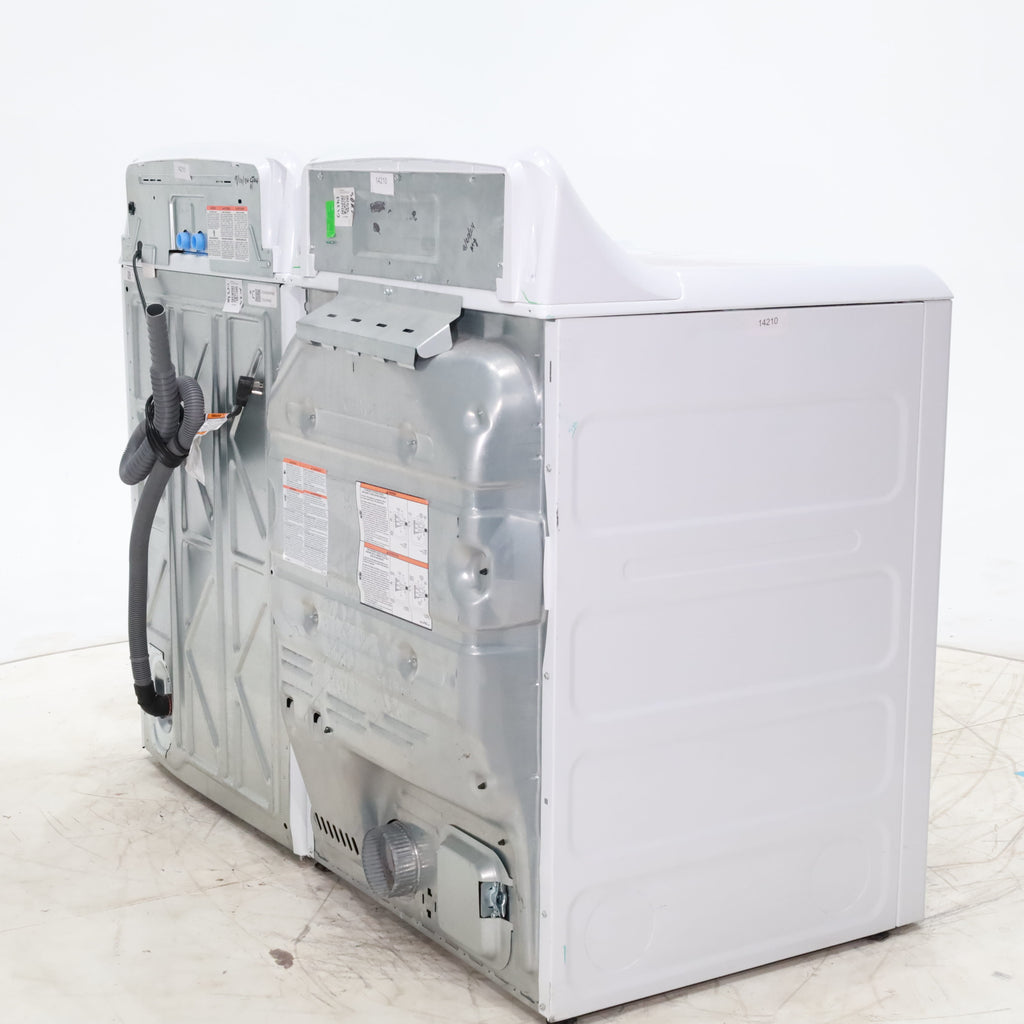 Pictures of ENERGY STAR GE 4.6 cu. ft. Top Load Washing Machine with Stainless Steel Basket and 7.2 cu. ft. Electric Dryer with HE Sensor Dry - Scratch & Dent - Minor - Neu Appliance Outlet - Discount Appliance Outlet in Austin, Tx