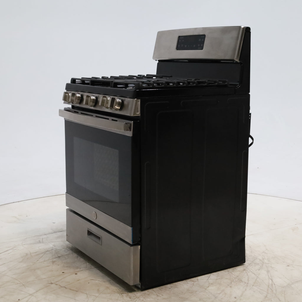 Pictures of Stainless Steel GE 5.0 cu. ft. Freestanding 5 Burner Gas Range with Cast-Iron Grates - Scratch & Dent - Minor - Neu Appliance Outlet - Discount Appliance Outlet in Austin, Tx