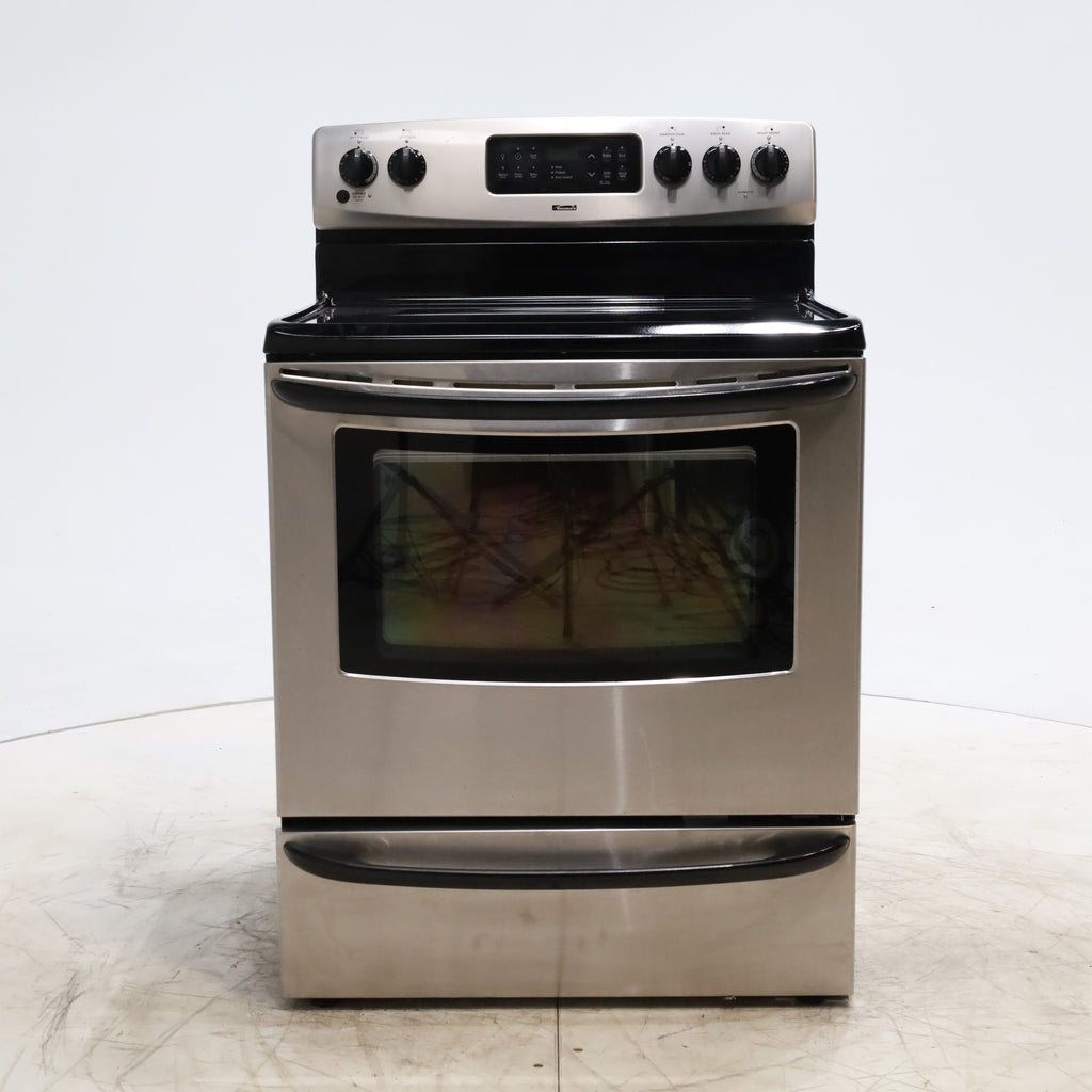Pictures of Stainless Steel Kenmore 4.9 cu. ft. 4 Heating Element Freestanding Electric Range with Smooth Cooktop - Certified Refurbished - Neu Appliance Outlet - Discount Appliance Outlet in Austin, Tx
