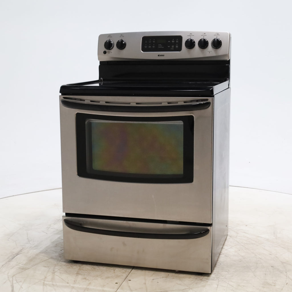 Pictures of Stainless Steel Kenmore 4.9 cu. ft. 4 Heating Element Freestanding Electric Range with Smooth Cooktop - Certified Refurbished - Neu Appliance Outlet - Discount Appliance Outlet in Austin, Tx
