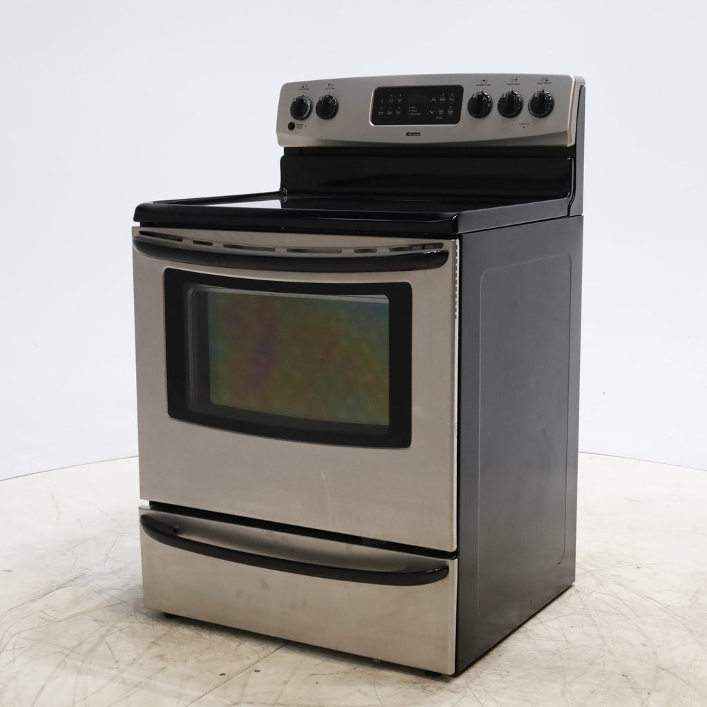 Pictures of Stainless Steel Kenmore 4.9 cu. ft. 4 Heating Element Freestanding Electric Range with Smooth Cooktop - Certified Refurbished - Neu Appliance Outlet - Discount Appliance Outlet in Austin, Tx
