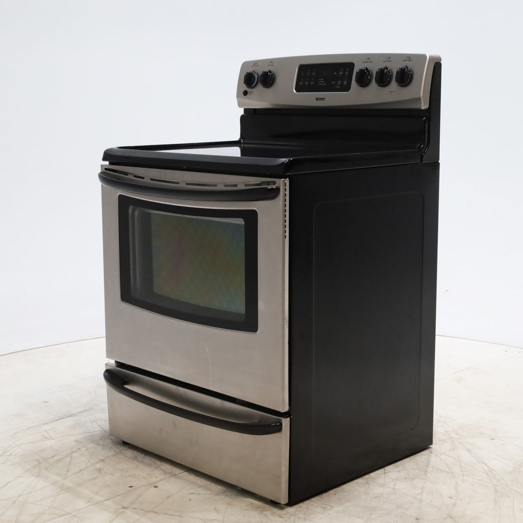 Pictures of Stainless Steel Kenmore 4.9 cu. ft. 4 Heating Element Freestanding Electric Range with Smooth Cooktop - Certified Refurbished - Neu Appliance Outlet - Discount Appliance Outlet in Austin, Tx