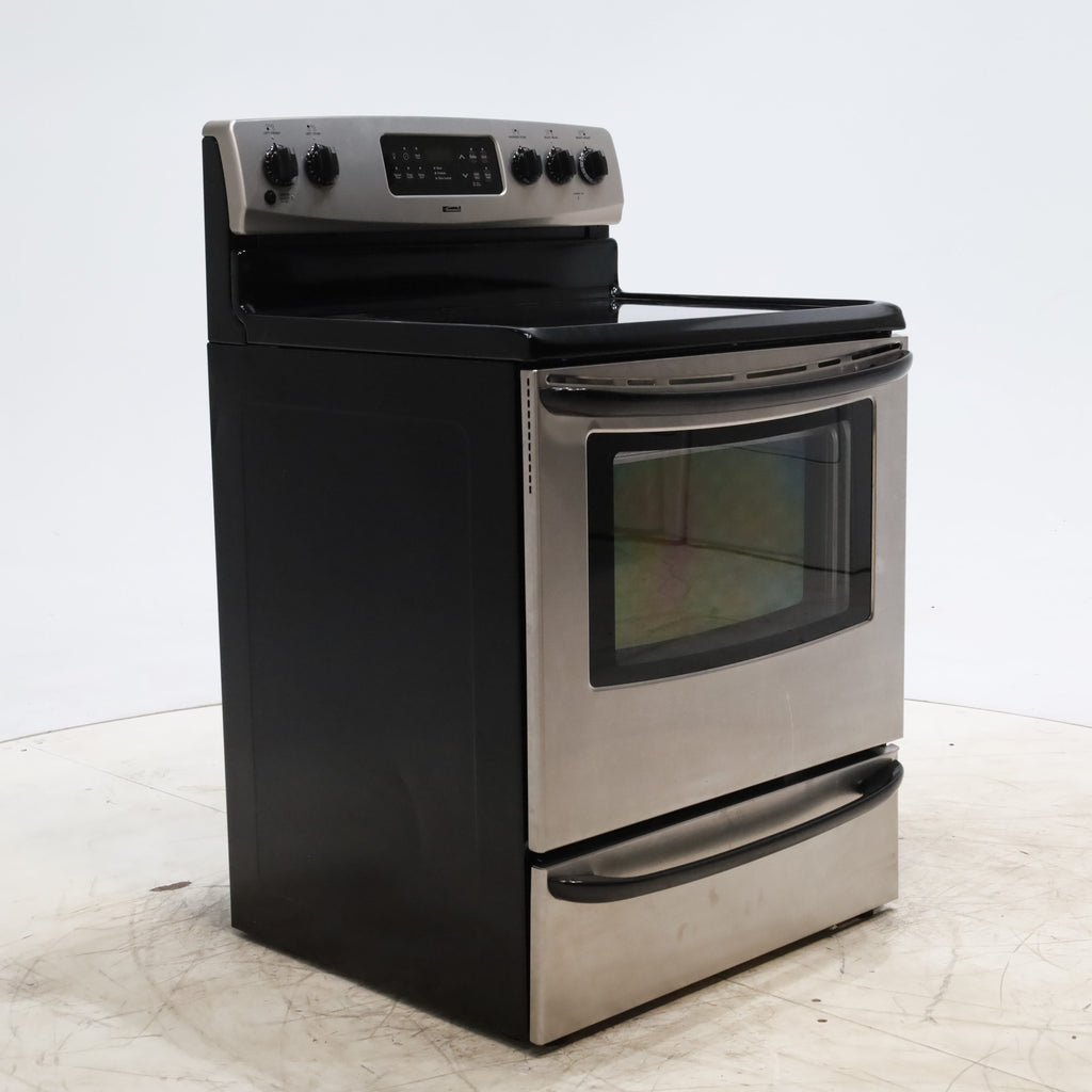 Pictures of Stainless Steel Kenmore 4.9 cu. ft. 4 Heating Element Freestanding Electric Range with Smooth Cooktop - Certified Refurbished - Neu Appliance Outlet - Discount Appliance Outlet in Austin, Tx