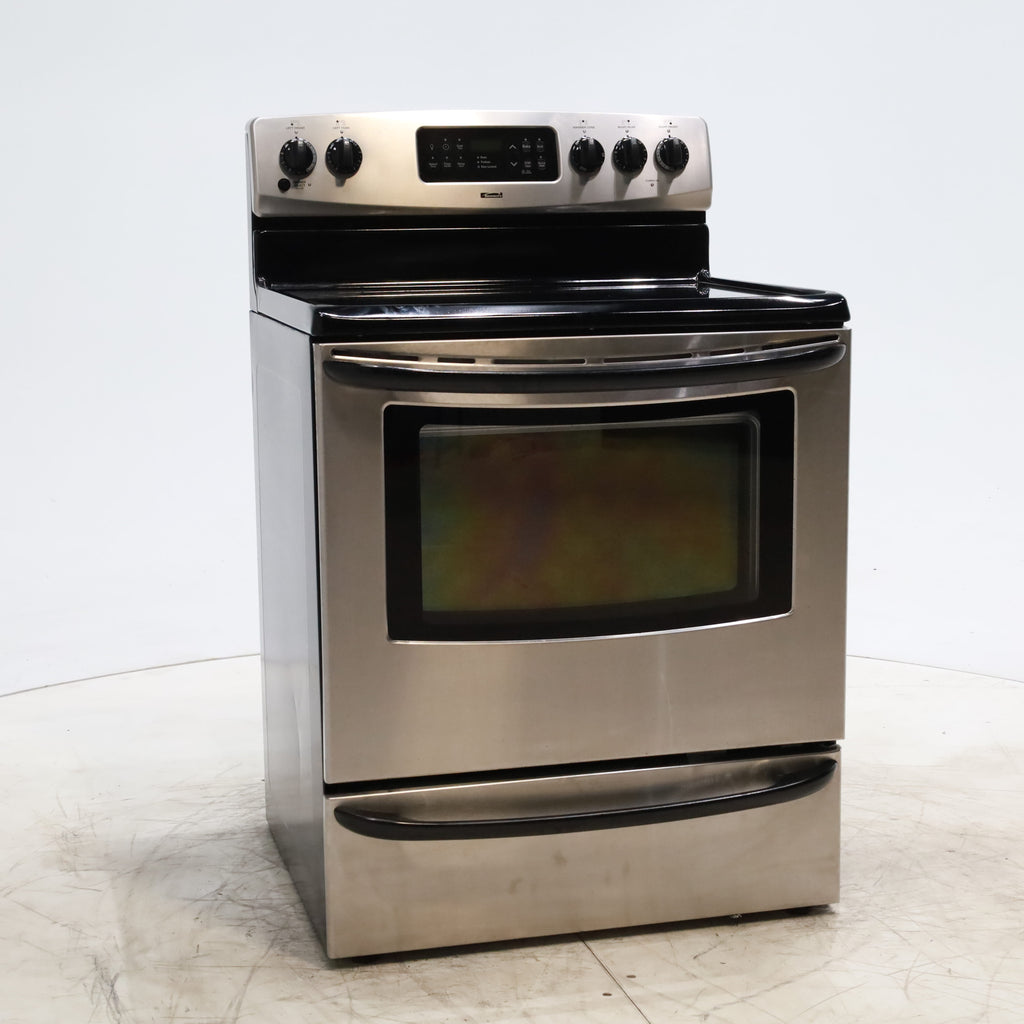 Pictures of Stainless Steel Kenmore 4.9 cu. ft. 4 Heating Element Freestanding Electric Range with Smooth Cooktop - Certified Refurbished - Neu Appliance Outlet - Discount Appliance Outlet in Austin, Tx