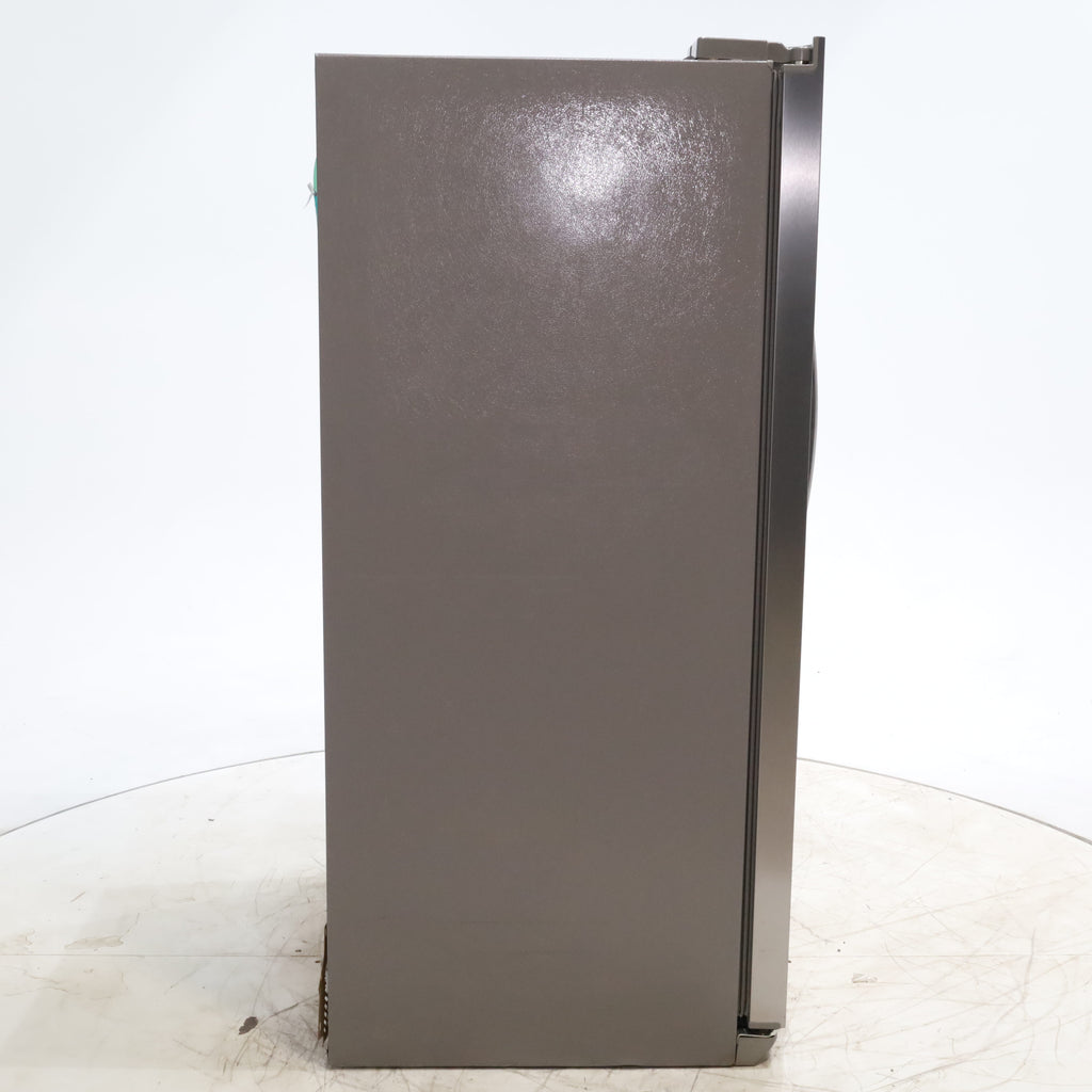 Pictures of Smudge-Proof Stainless Steel ENERGY STAR Frigidaire Gallery 25.6 cu. ft. Side by Side Refrigerator with External Water and Ice Dispenser - Certified Refurbished - Neu Appliance Outlet - Discount Appliance Outlet in Austin, Tx