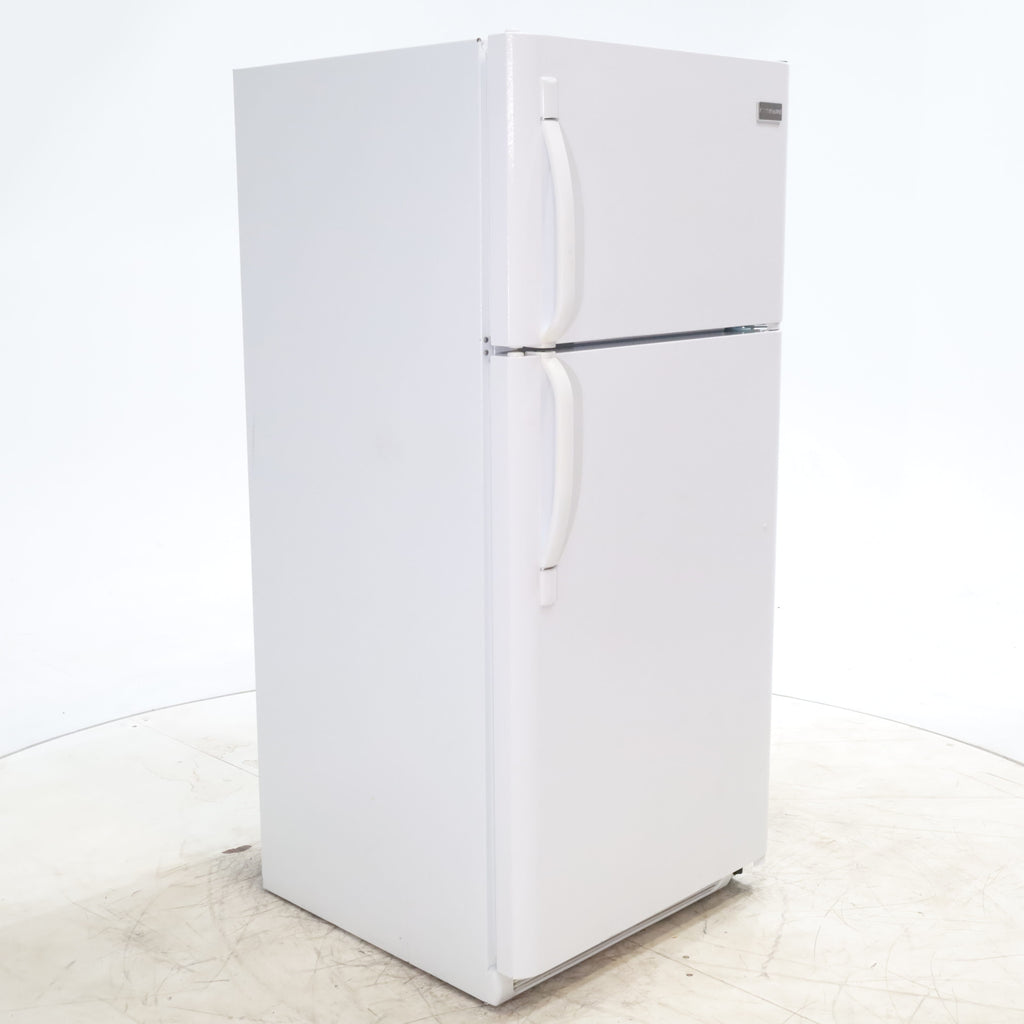 Pictures of 30" Wide Frigidaire White 18.3 Cu Ft Top Freezer Refrigerator with Adjustable Shelving - Certified Refurbished - Neu Appliance Outlet - Discount Appliance Outlet in Austin, Tx