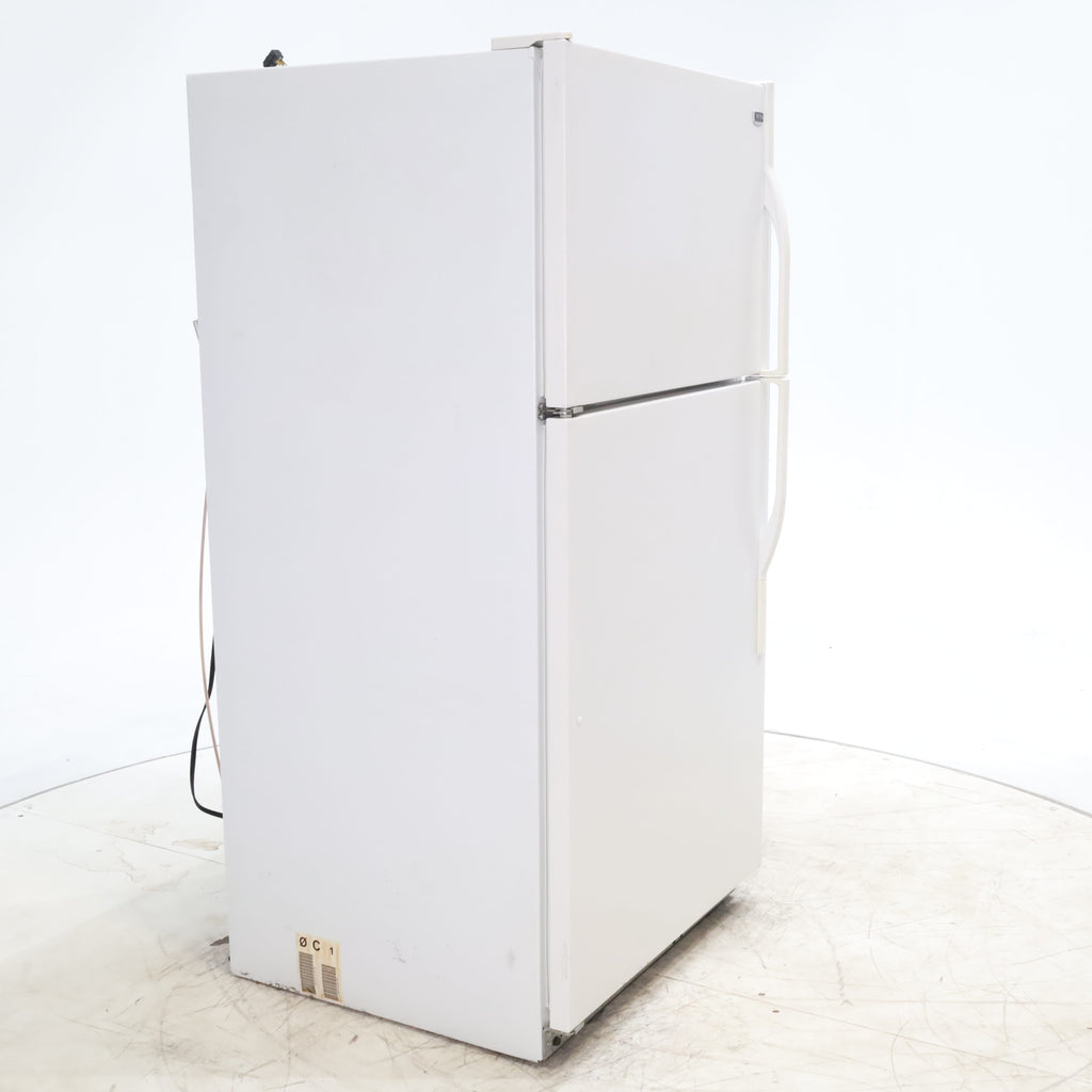 Pictures of 33" Wide Maytag White 20.9 cu ft Top Freezer Refrigerator with Adjustable Shelving and Icemaker - Certified Refurbished - Neu Appliance Outlet - Discount Appliance Outlet in Austin, Tx