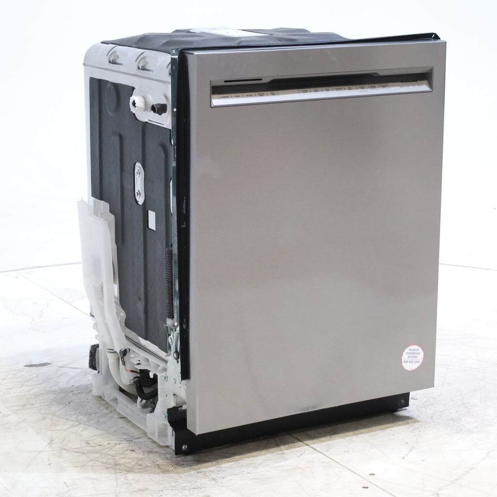 Pictures of 24 in. KitchenAid PrintShield ENERGY STAR Stainless Steel Built-In Front Control Tall Tub 39 dBA Dishwasher with Stainless Steel Tub - Scratch & Dent - Minor - Neu Appliance Outlet - Discount Appliance Outlet in Austin, Tx