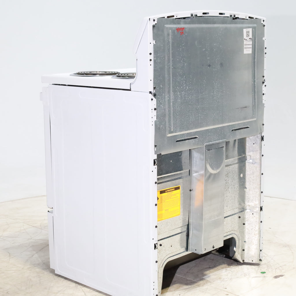 Pictures of White GE 5.0 cu. ft. Freestanding 4 Heating Element Electric Range with Dual Element Baking - Scratch & Dent - Minor - Neu Appliance Outlet - Discount Appliance Outlet in Austin, Tx
