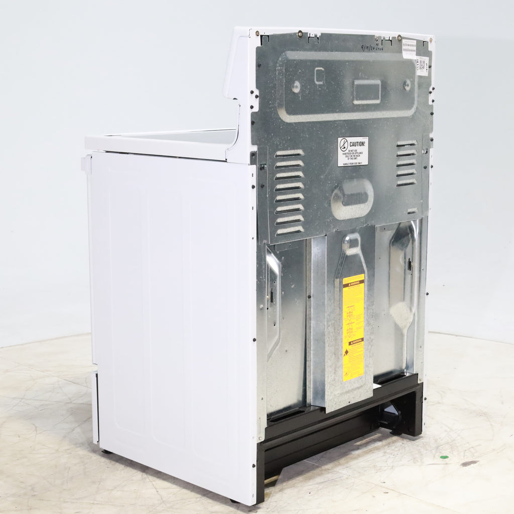 Pictures of White GE 5.3 cu. ft. 4 Element Freestanding Electric Range with Dual Element Baking - Scratch & Dent - Minor - Neu Appliance Outlet - Discount Appliance Outlet in Austin, Tx