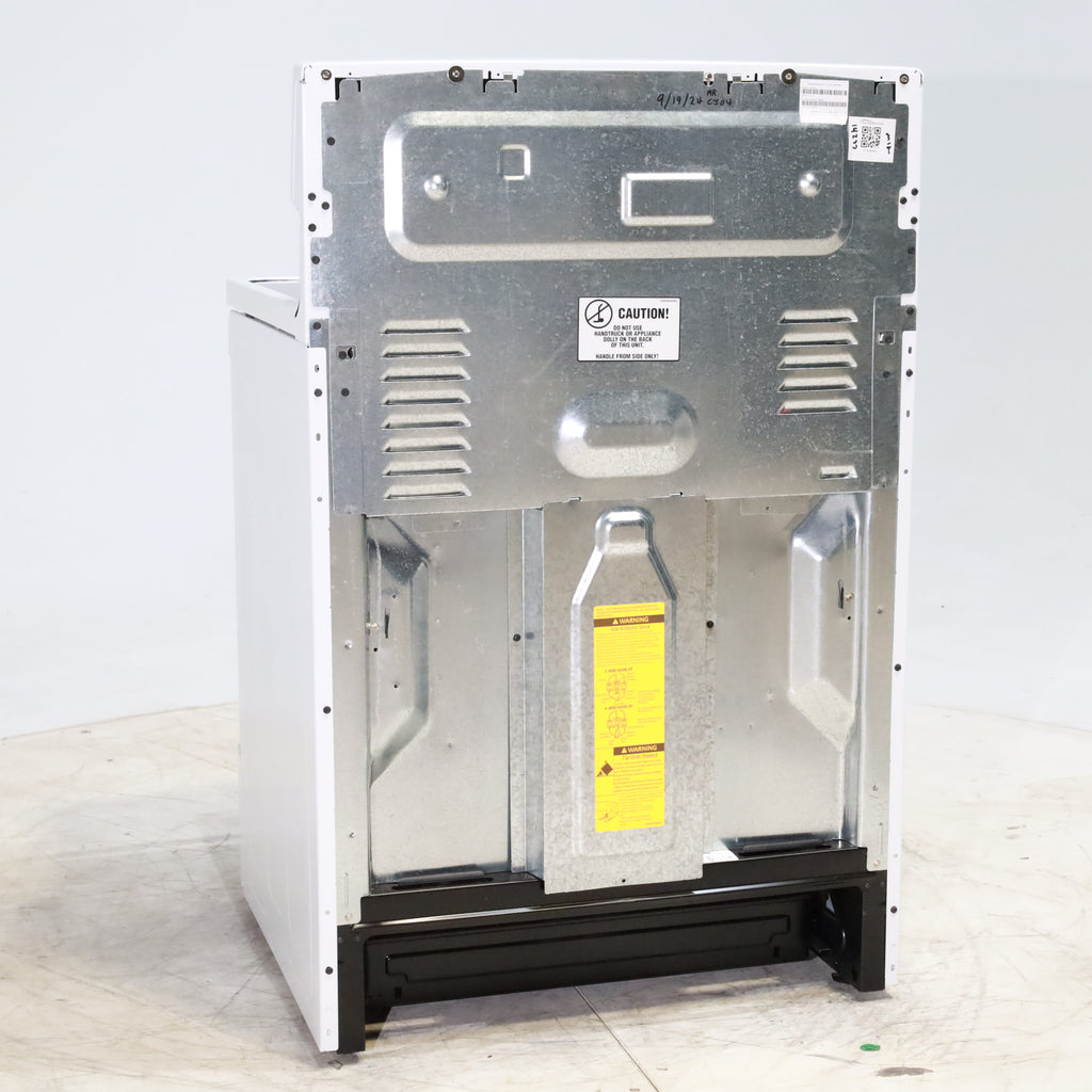 Pictures of White GE 5.3 cu. ft. 4 Element Freestanding Electric Range with Dual Element Baking - Scratch & Dent - Minor - Neu Appliance Outlet - Discount Appliance Outlet in Austin, Tx