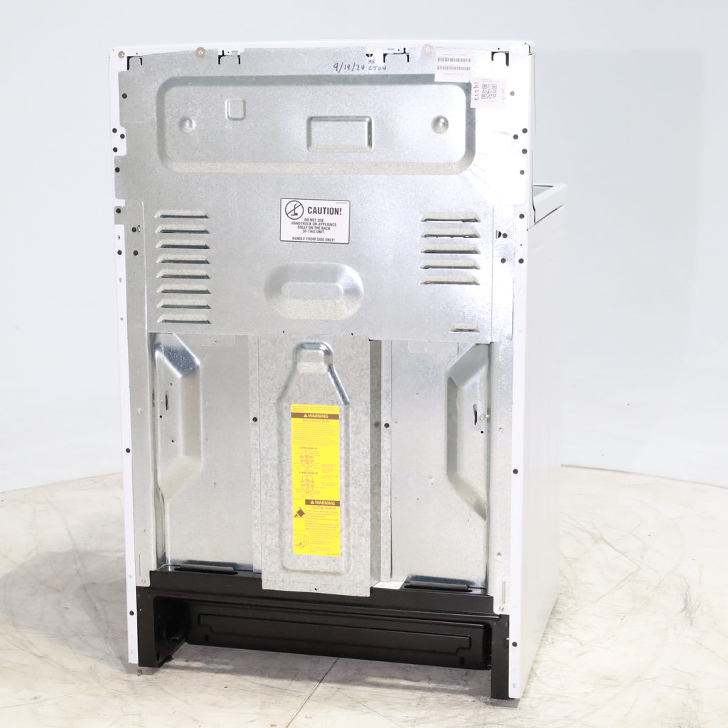 Pictures of White GE 5.3 cu. ft. 4 Element Freestanding Electric Range with Dual Element Baking - Scratch & Dent - Minor - Neu Appliance Outlet - Discount Appliance Outlet in Austin, Tx