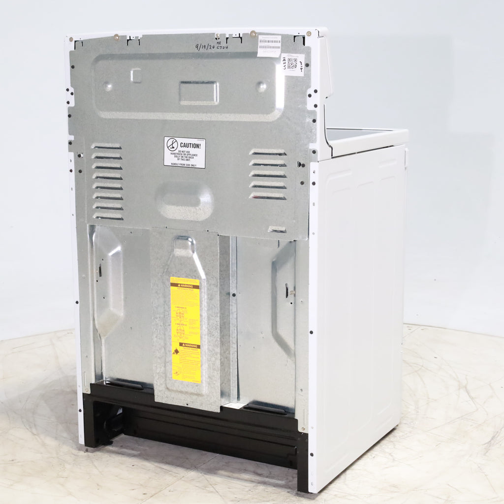 Pictures of White GE 5.3 cu. ft. 4 Element Freestanding Electric Range with Dual Element Baking - Scratch & Dent - Minor - Neu Appliance Outlet - Discount Appliance Outlet in Austin, Tx