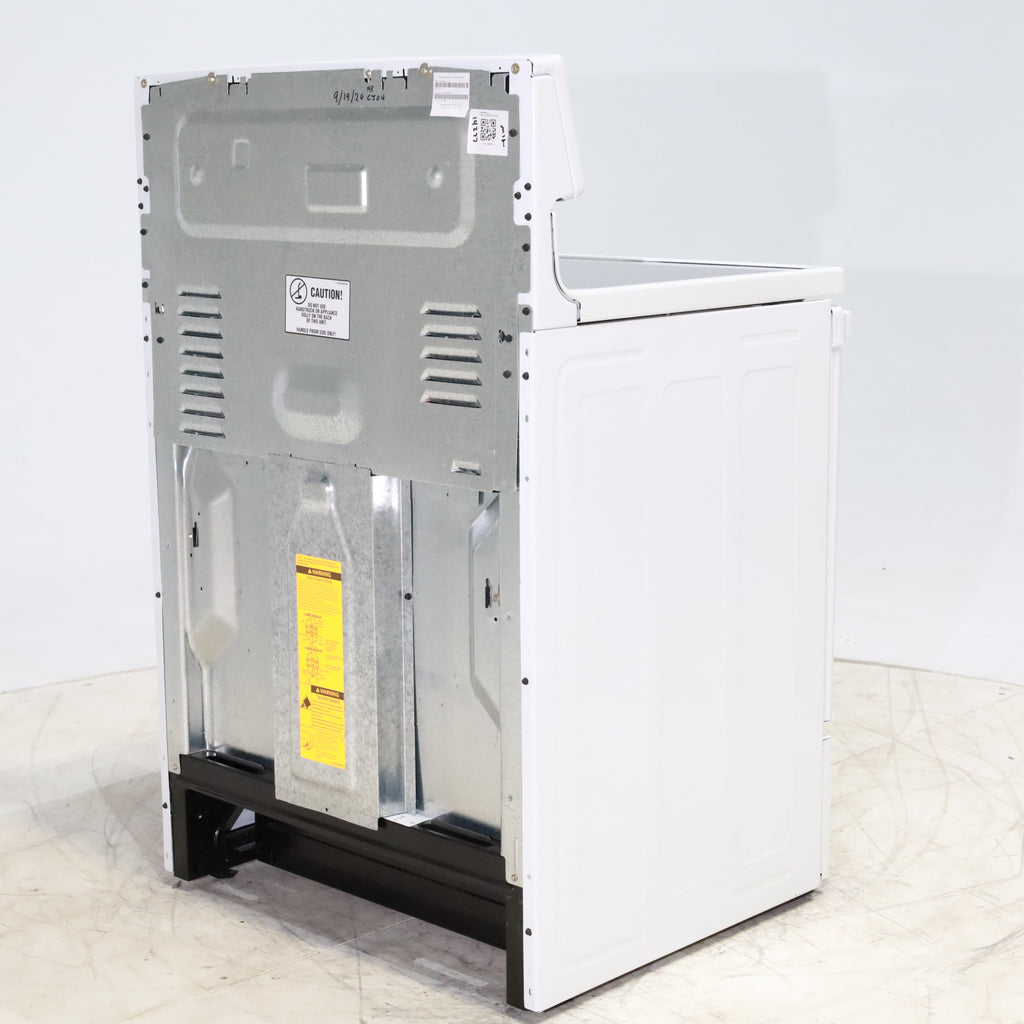 Pictures of White GE 5.3 cu. ft. 4 Element Freestanding Electric Range with Dual Element Baking - Scratch & Dent - Minor - Neu Appliance Outlet - Discount Appliance Outlet in Austin, Tx
