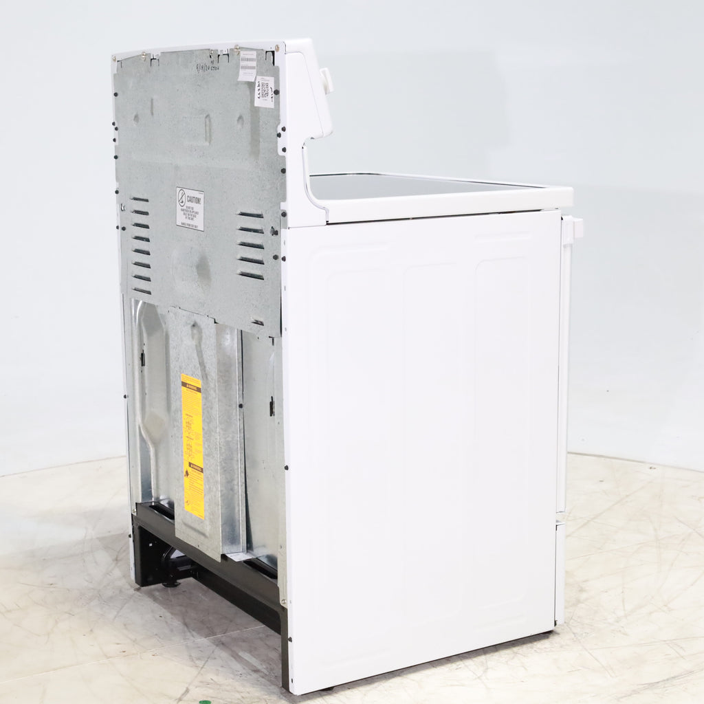 Pictures of White GE 5.3 cu. ft. 4 Element Freestanding Electric Range with Dual Element Baking - Scratch & Dent - Minor - Neu Appliance Outlet - Discount Appliance Outlet in Austin, Tx