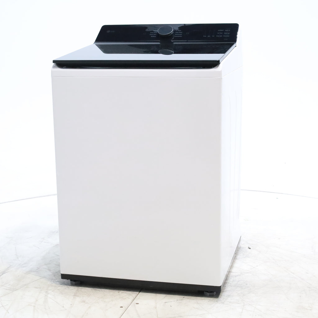 Pictures of LG 5.3 cu. ft. SMART Mega Capacity Top Load Washer in Alpine White with Agitator, Easy Unload and TurboWash3D Technology - Scratch & Dent - Minor - Neu Appliance Outlet - Discount Appliance Outlet in Austin, Tx