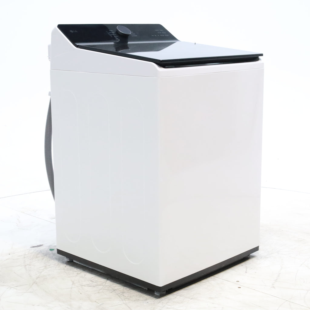 Pictures of LG 5.3 cu. ft. SMART Mega Capacity Top Load Washer in Alpine White with Agitator, Easy Unload and TurboWash3D Technology - Scratch & Dent - Minor - Neu Appliance Outlet - Discount Appliance Outlet in Austin, Tx